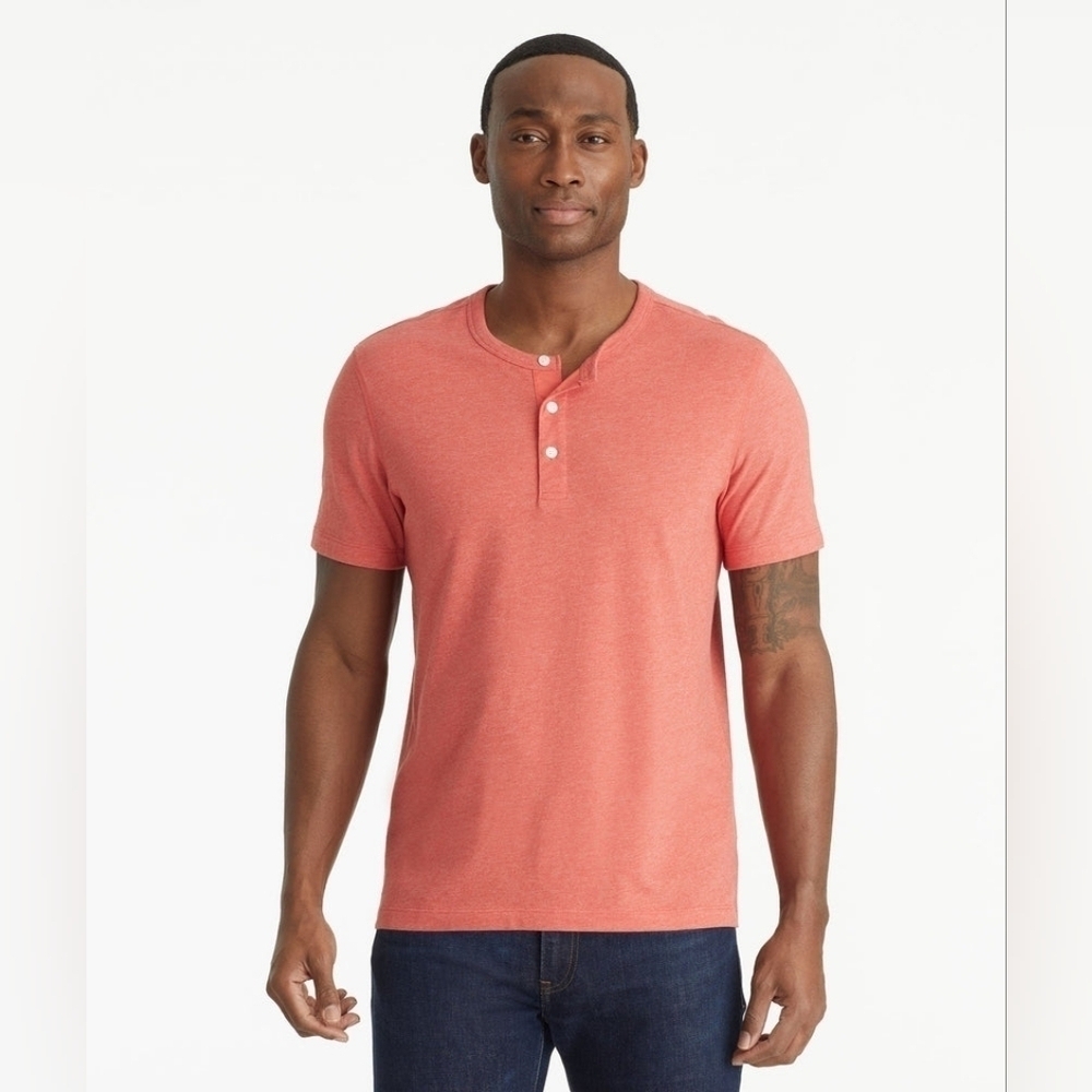 UNTUCKit Short Sleeve Ultrasoft Henley XL